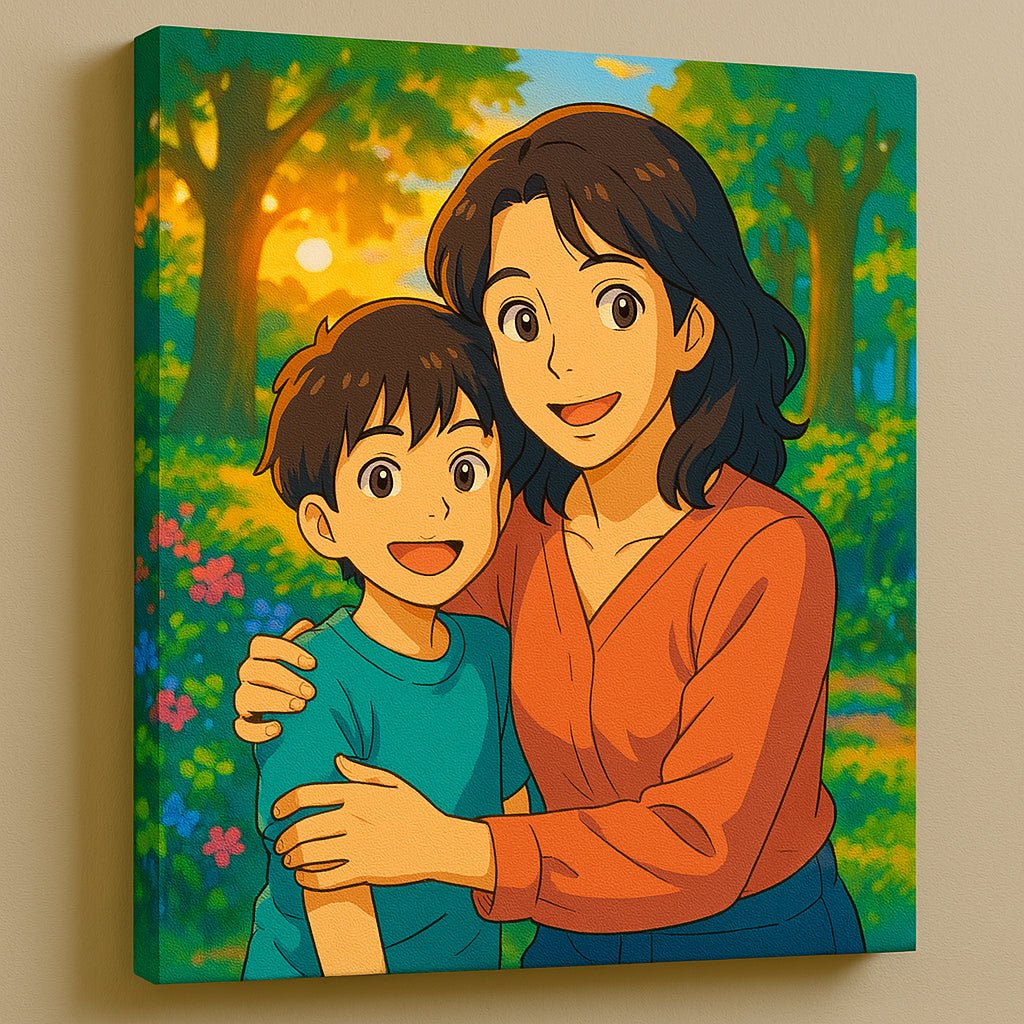 Ghibli Magic Canvas – Make Mom’s Day with a Timeless Memory - CustomGrace