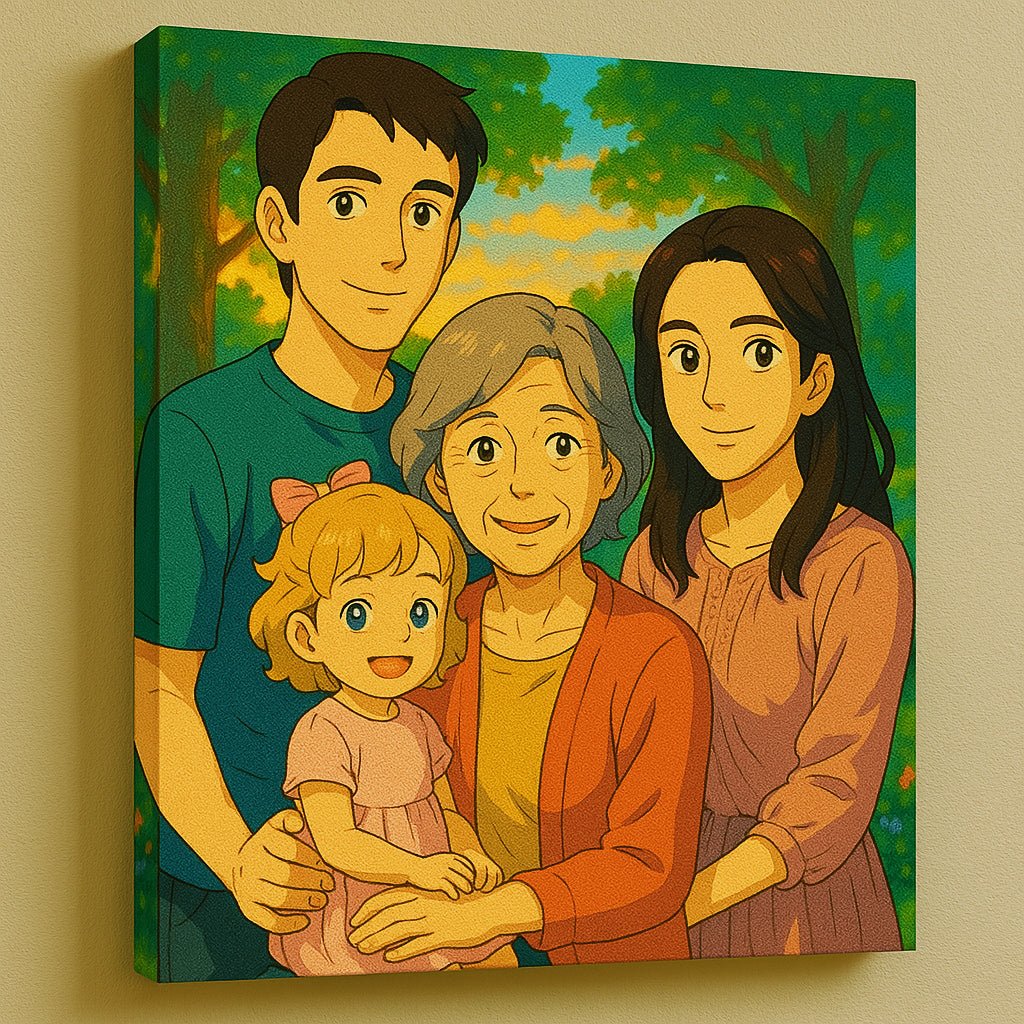 Ghibli Magic Canvas – Make Mom’s Day with a Timeless Memory - CustomGrace