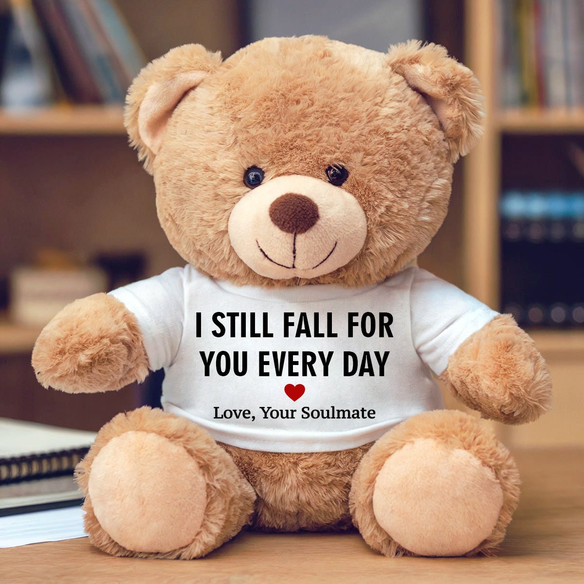 I Still Fall For You Everyday - Custom Plush Bear - CustomGrace