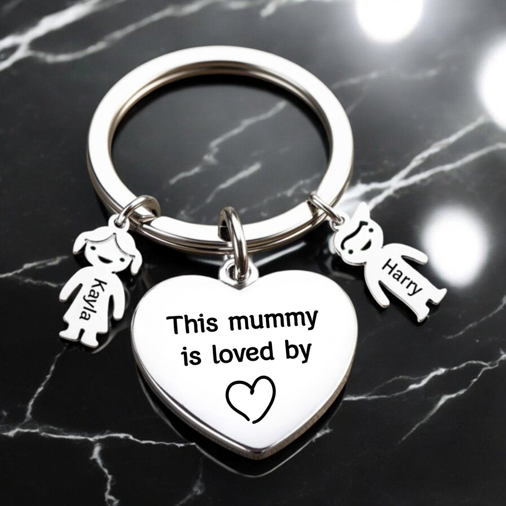 Personalized Family Names Keychain - Mother's Day Gift - CustomGrace