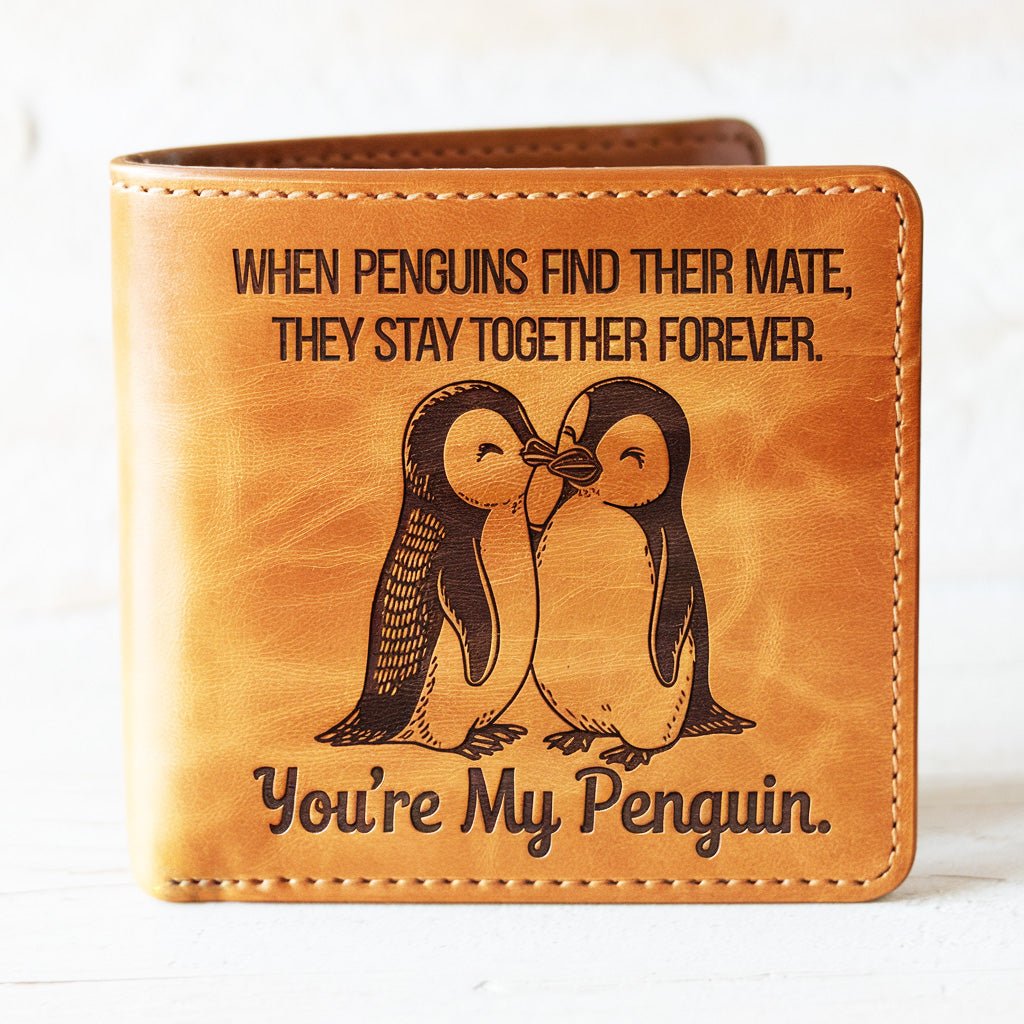 You're My Penguin Wallet Valentine's Gift - CustomGrace