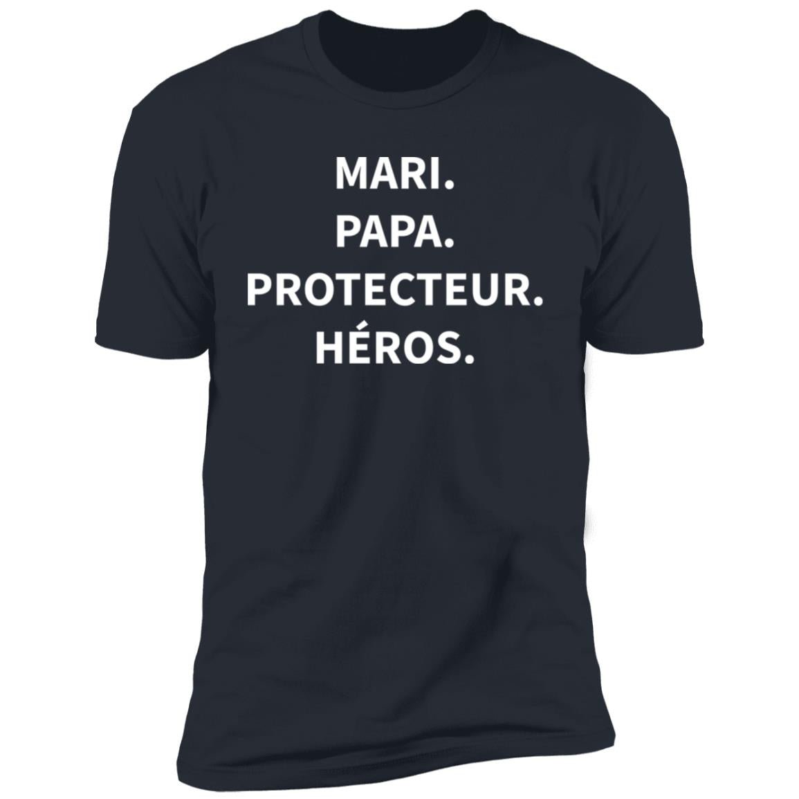 Mari. Papa. Protecteur. Héros. - T-shirt - CustomGrace