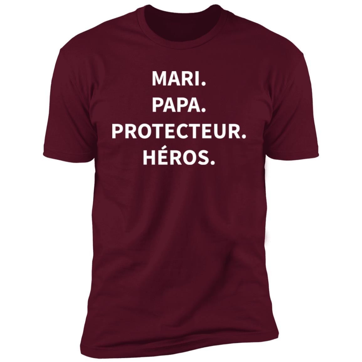 Mari. Papa. Protecteur. Héros. - T-shirt - CustomGrace