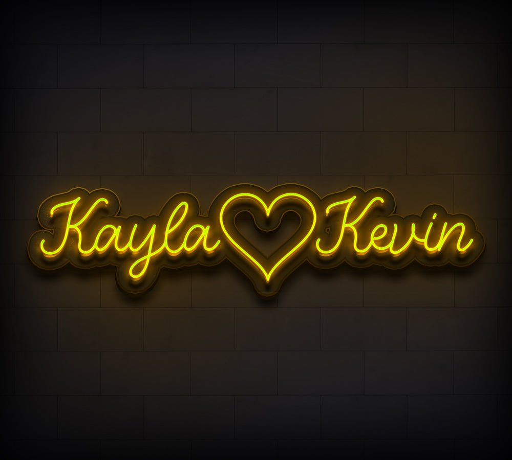 Personalized Couple Names Neon Sign - CustomGrace