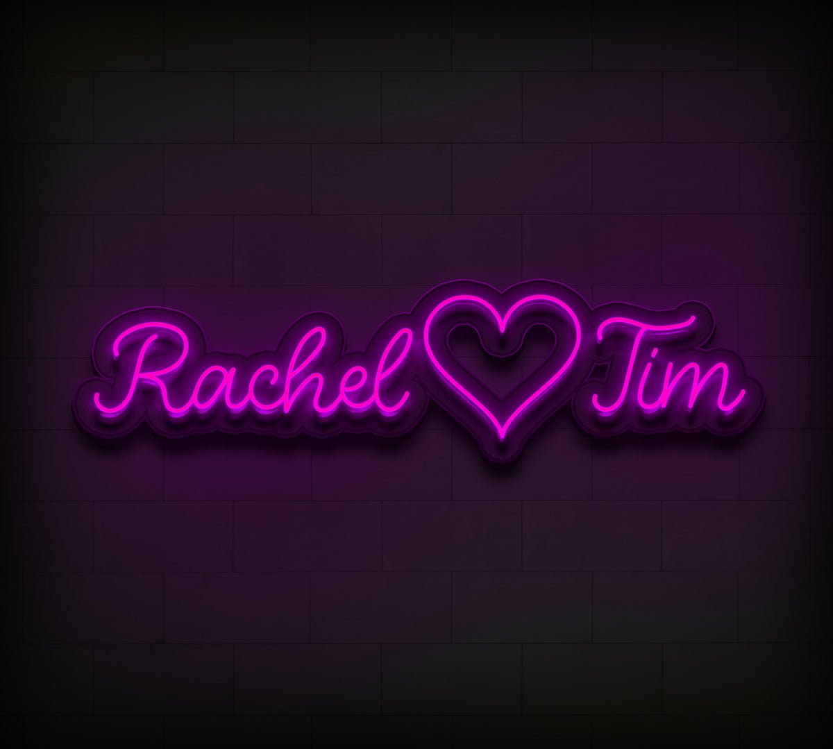 Personalized Couple Names Neon Sign - CustomGrace