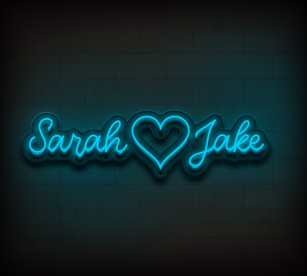 Personalized Couple Names Neon Sign - CustomGrace