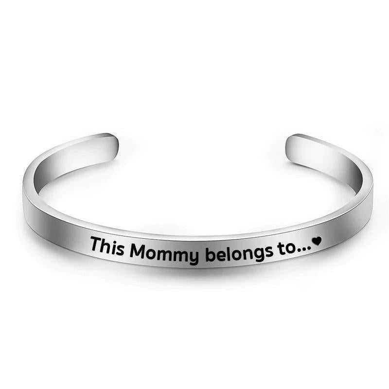 Personalized Family Names Cuff Bracelet - CustomGrace
