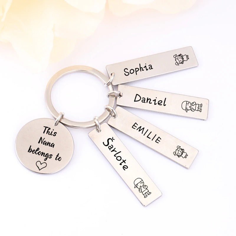This Nana belongs to Custom Keychain | Mother's day gift - CustomGrace