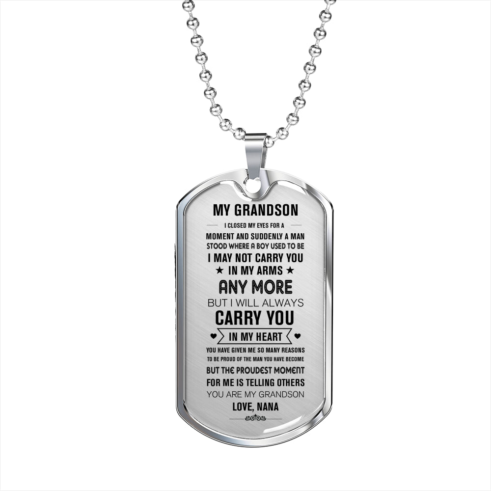 To My Grandson Necklace - CustomGrace