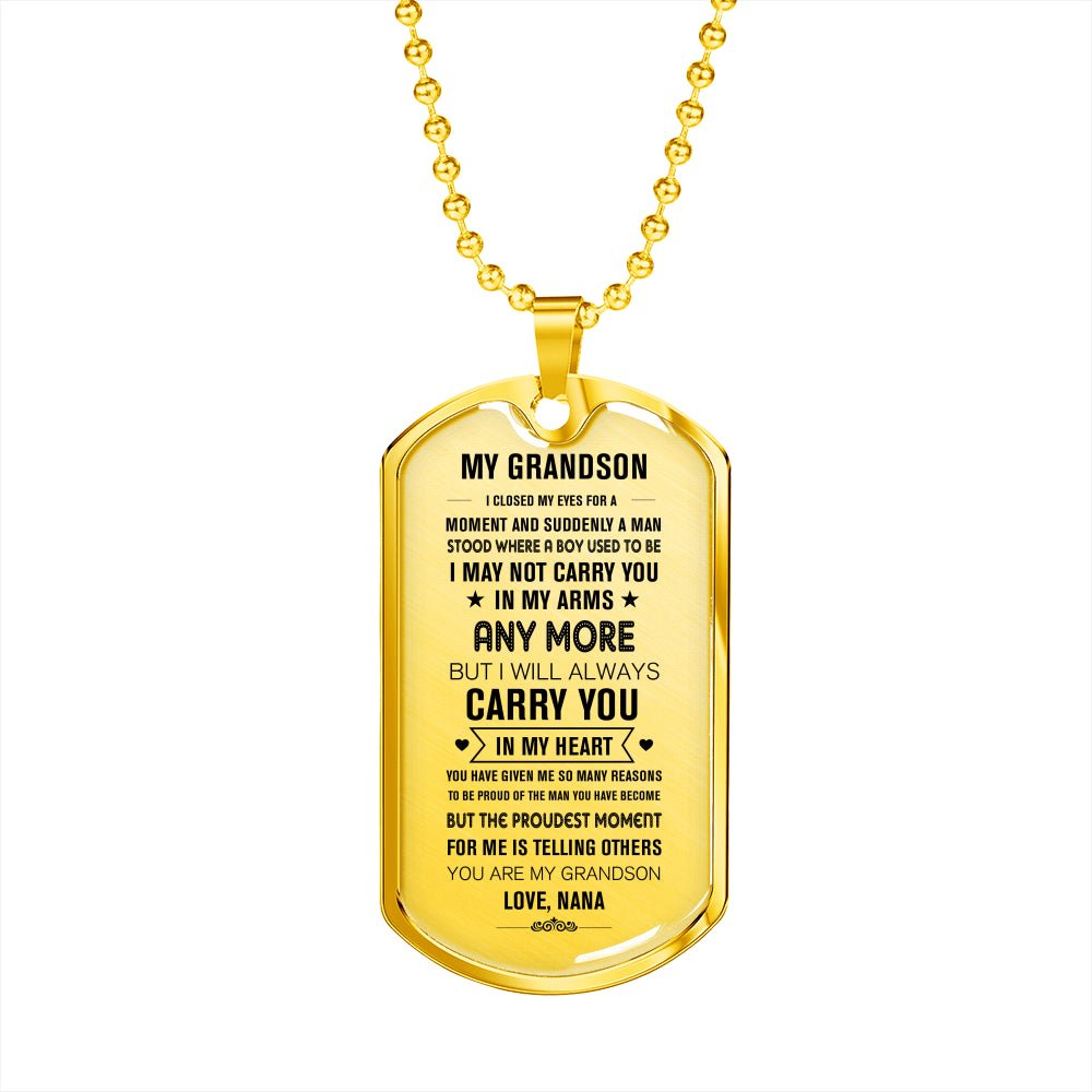 To My Grandson Necklace - CustomGrace