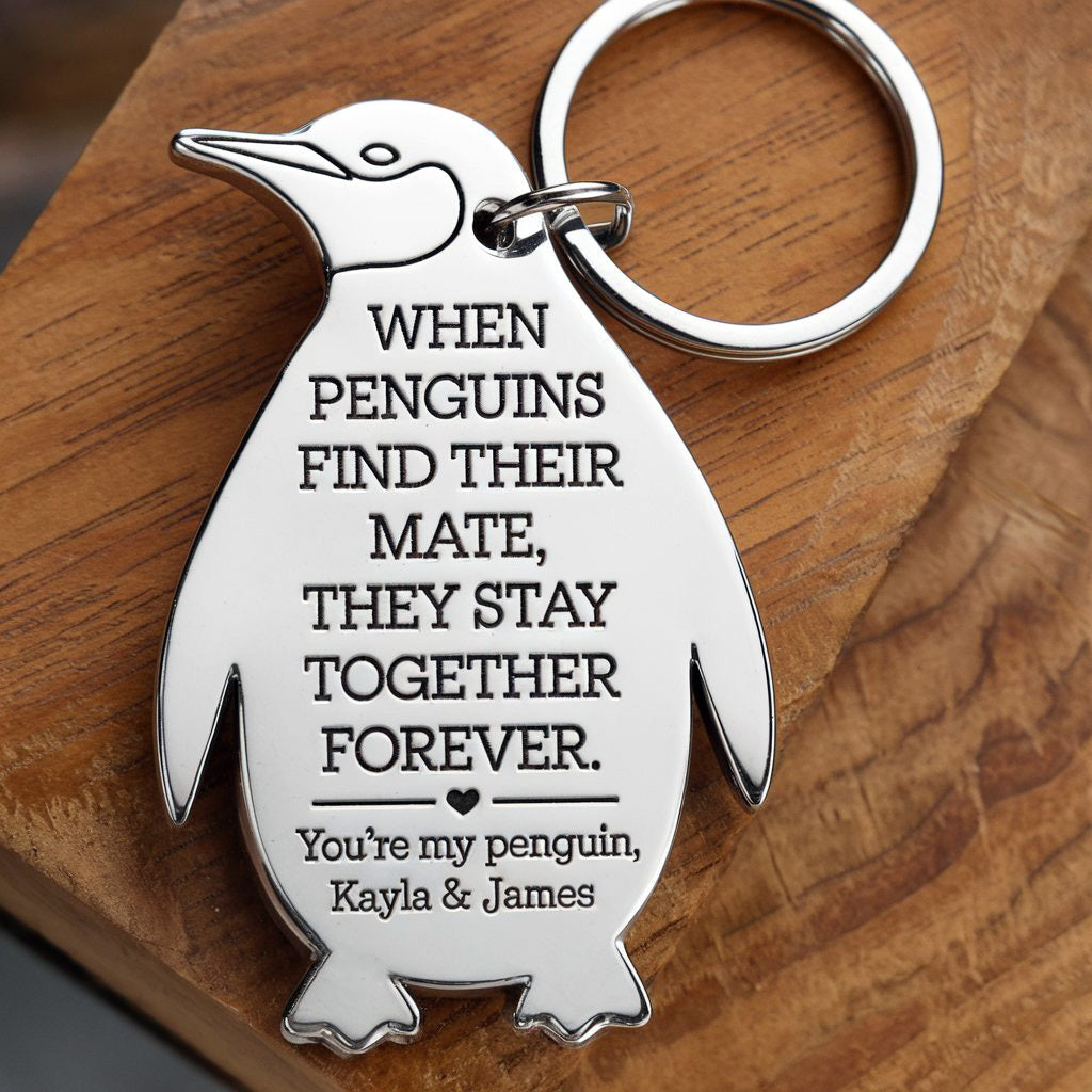 You're My Penguin keychain - Valentine's Day Gift