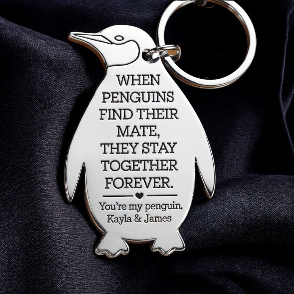 You're My Penguin keychain - Valentine's Day Gift