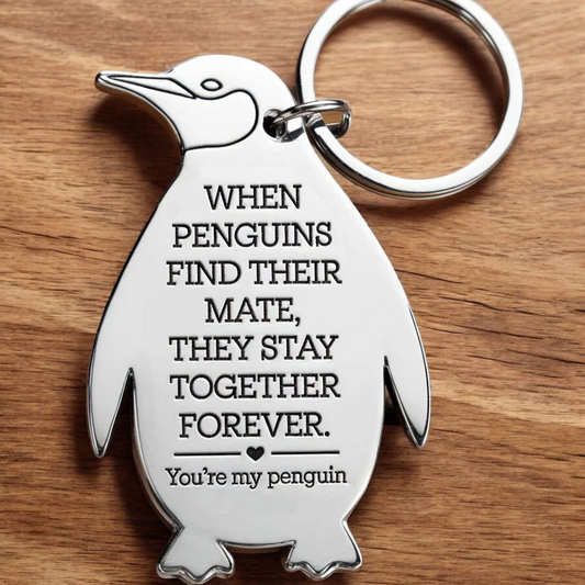 You're My Penguin Keyring - Valentine's Gift