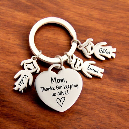 Funny Family Names Keychain - Mother's Day Gift - CustomGrace