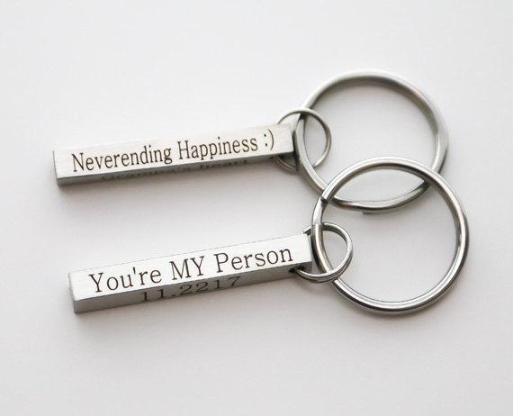 Handmade 4 Side Personalization Keychain - Lovely Reminder