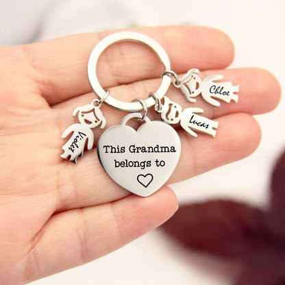 Personalized Family Names Keychain - Mother's Day Gift - CustomGrace
