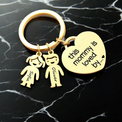 Personalized Family Names Keychain - Mother's Day Gift - CustomGrace