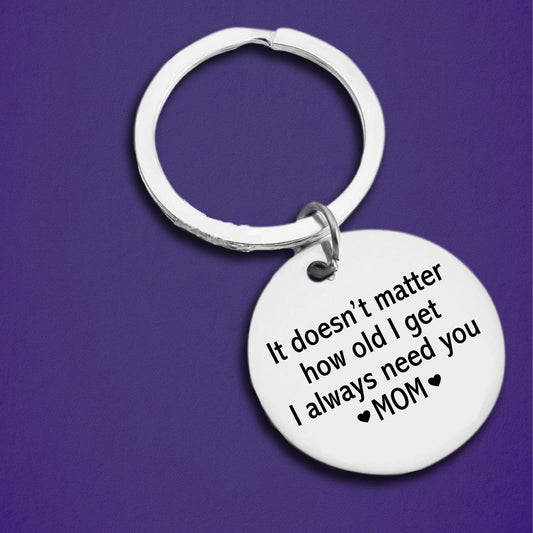 I Always Need You Mom Keychain