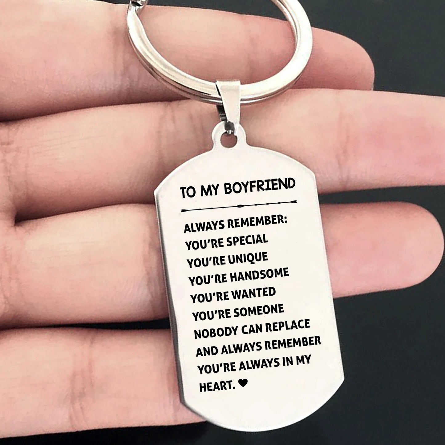 To My Boyfriend keychain | Valentine's Gift