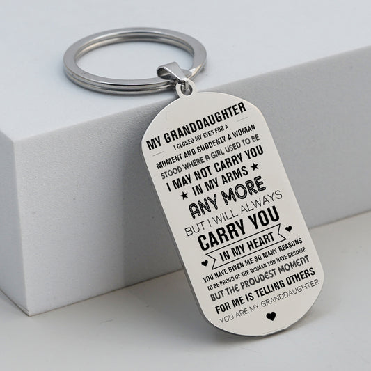 To My Grandson/Granddaughter Keychain