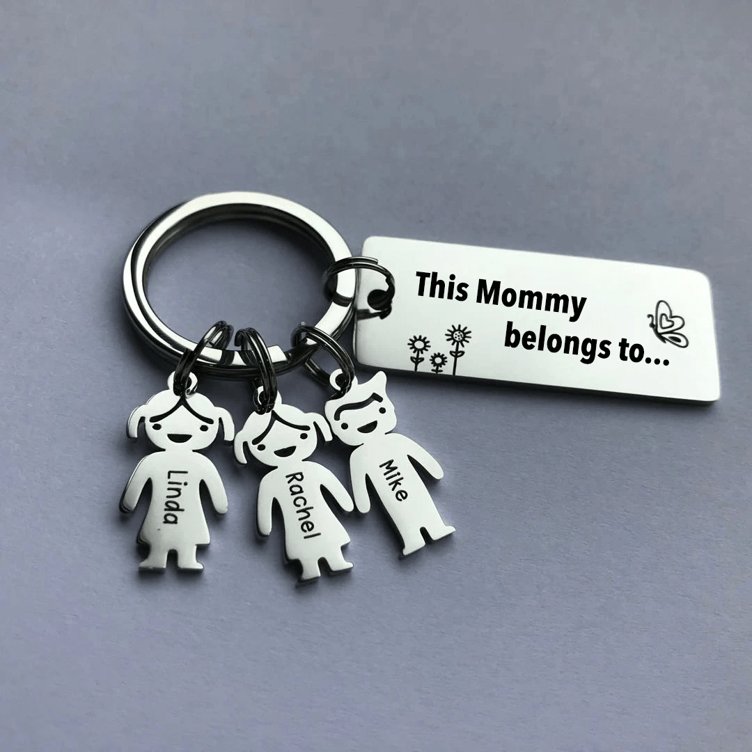 Personalized Family Name Keychain | Mother's day gift - CustomGrace