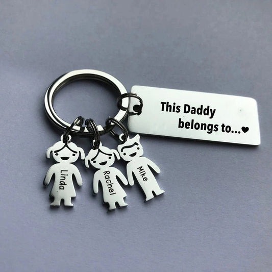 Personalized Family Names Keychain - Father's day gift - CustomGrace