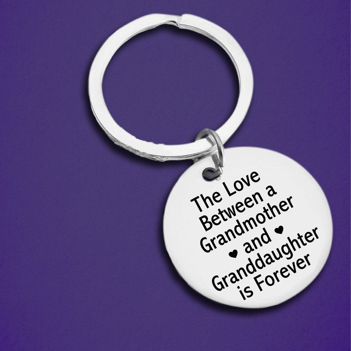 The Love Between A Grandmother & Granddaughter Is Forever Keychain - CustomGrace