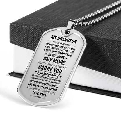 To My Grandson Necklace - CustomGrace